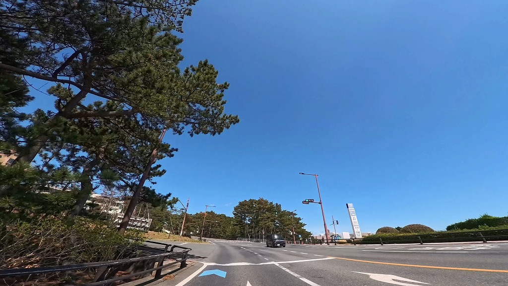 大洗海岸 サンビーチ通り 大洗海岸通り